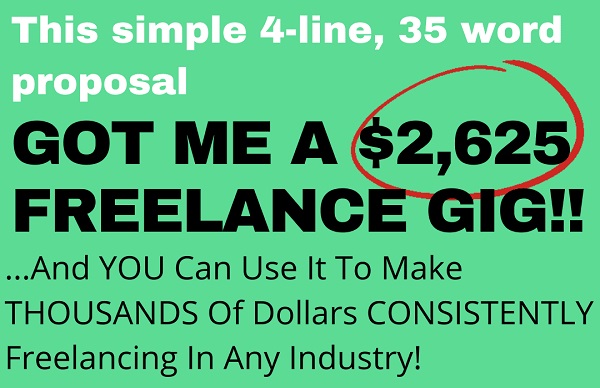 The ISVA Proposal Method - Simple 4-line, 35 word proposal got me 2,625 freelance gig The ISVA Proposal Method - Simple 4-line, 35 word proposal got me 2,625 freelance gig