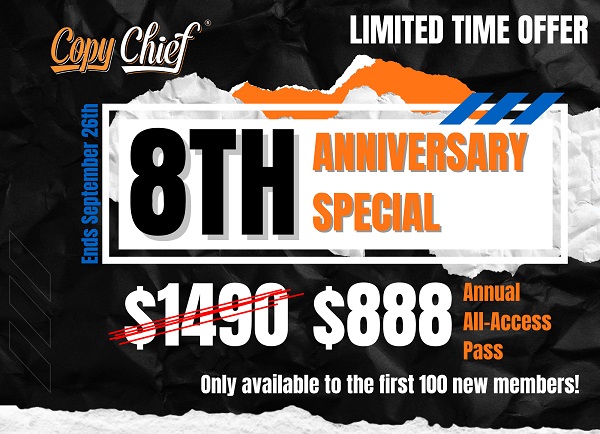 Kevin Rogers – Copy Chief Anniversary Full Suite 2022 Kevin Rogers – Copy Chief Anniversary Full Suite 2022