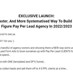 Dan Wardrope – The Pay Per Lead Agency Blueprint 3.0